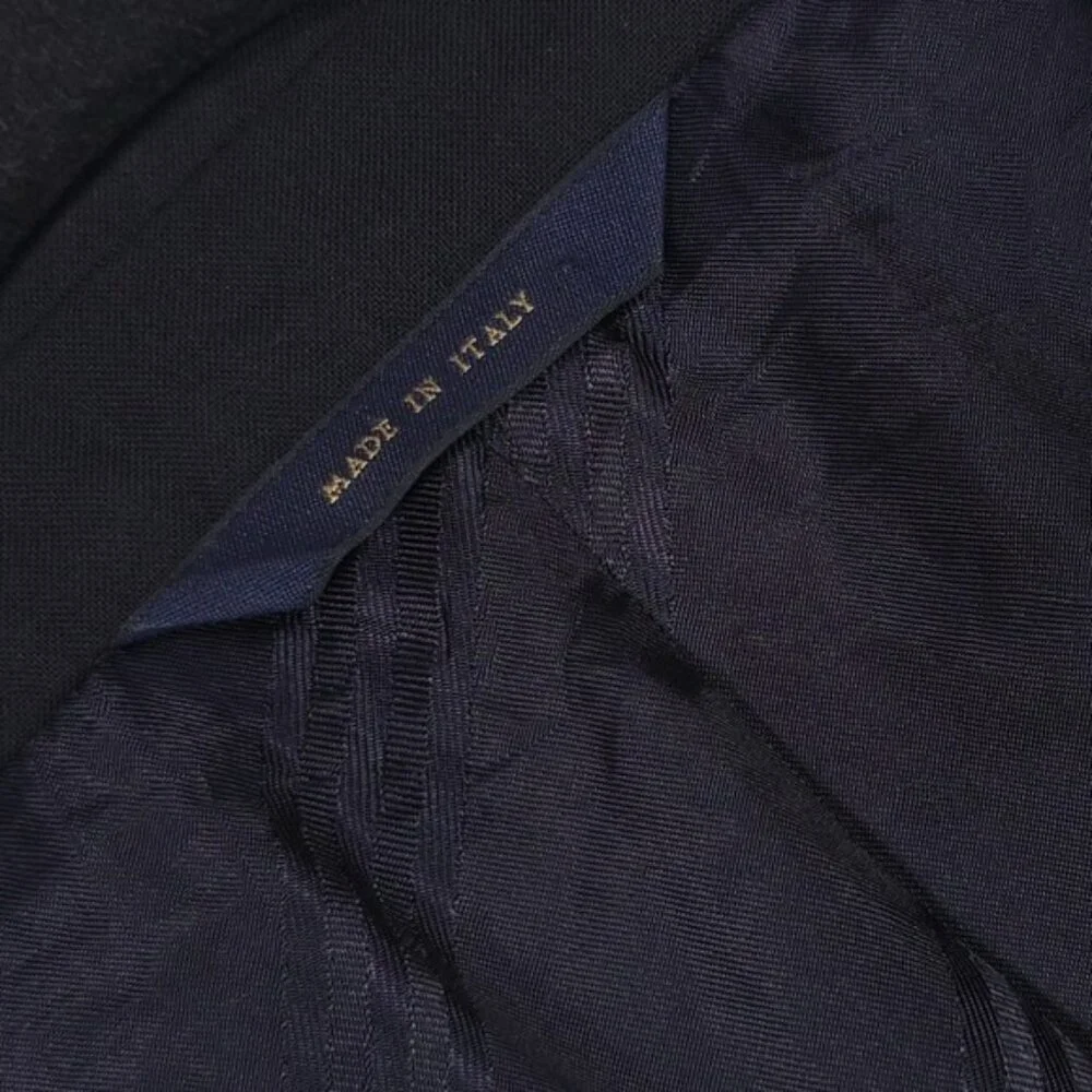 BROOKS‎ BROTHERS Men's Blazer 48L Regent 100% WOOL Black ITALY MADE Gold Button